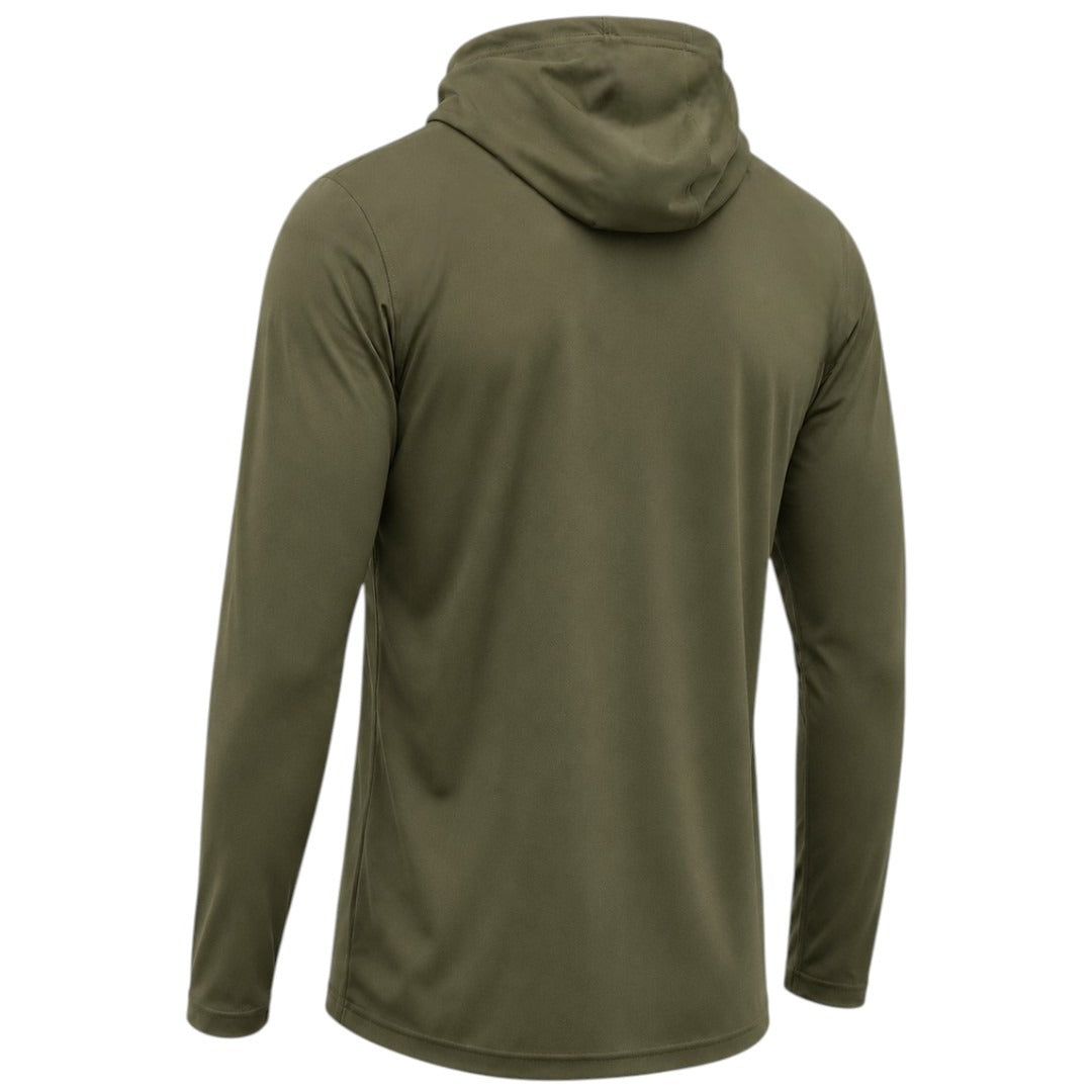 Playera Manga Larga con Capucha Verde