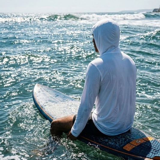 White Long Sleeve Hooded T-Shirt