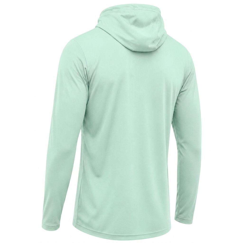 Playera Manga Larga con Capucha Menta