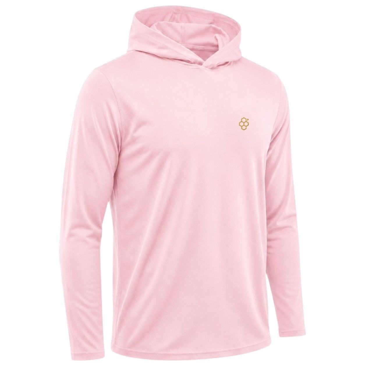 Playera Manga Larga con Capucha Rosa