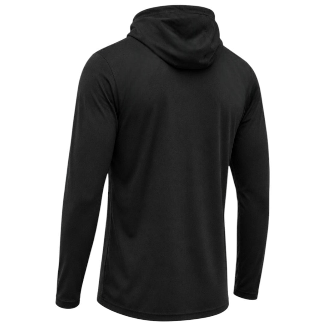 Playera Manga Larga con Capucha Negra